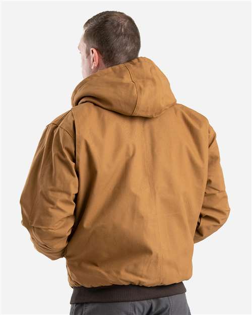 Berne Apparel Men's Berne Heritage Hooded Jacket - HJ51 Brown Duck