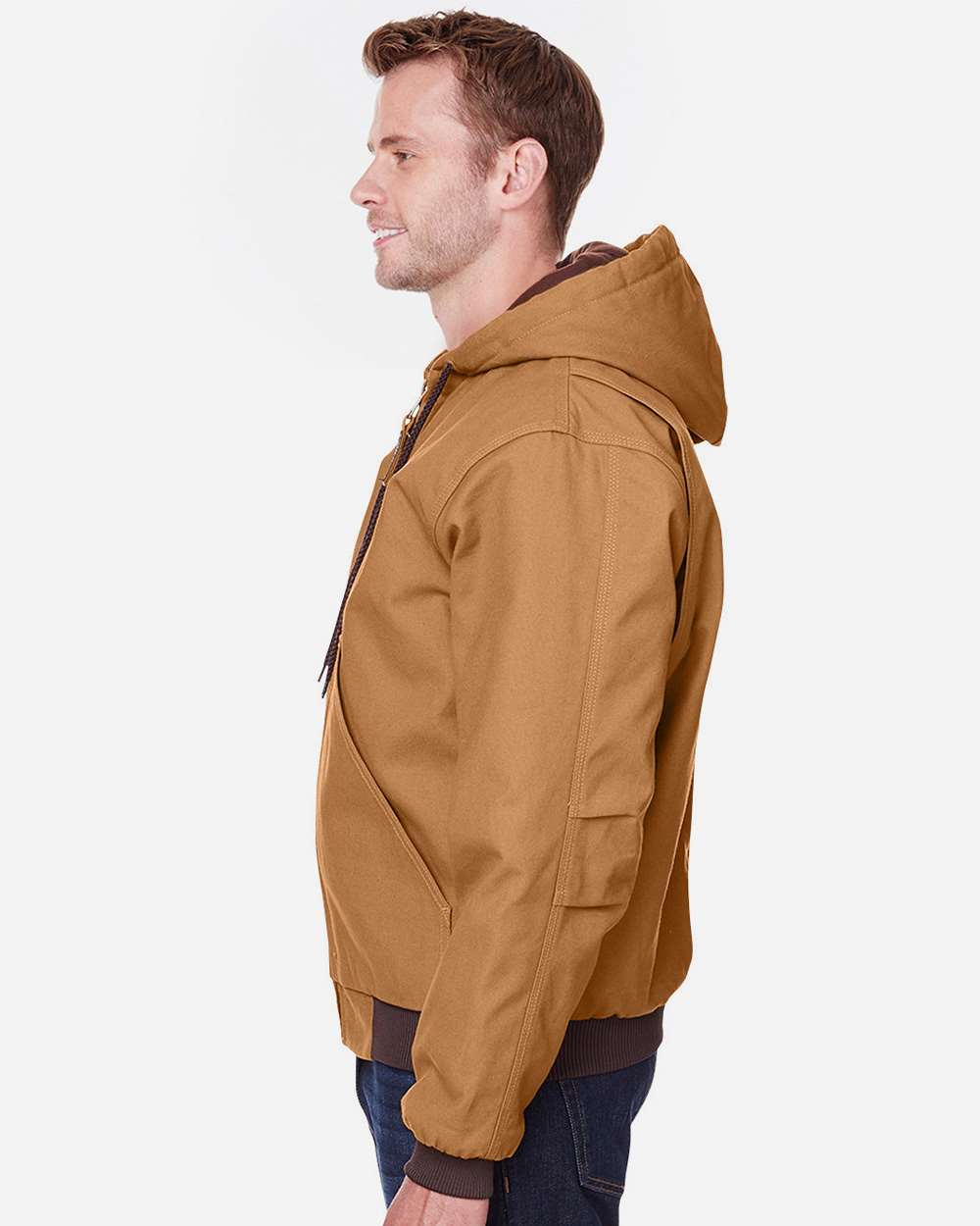 Berne Apparel Men's Berne Heritage Hooded Jacket - HJ51 Brown Duck