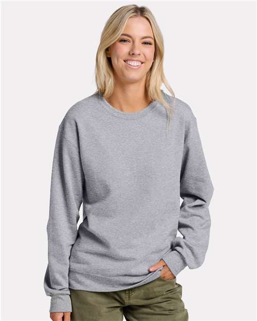 JERZEES Unisex Ultimate CVC Crewneck Sweatshirt - IC48MR - IC48MRJ Athletic Heather