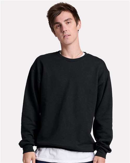 JERZEES Unisex Ultimate CVC Crewneck Sweatshirt - IC48MR - IC48MRJ Black Ink