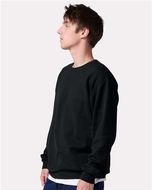 JERZEES Unisex Ultimate CVC Crewneck Sweatshirt - IC48MR - IC48MRJ Black Ink