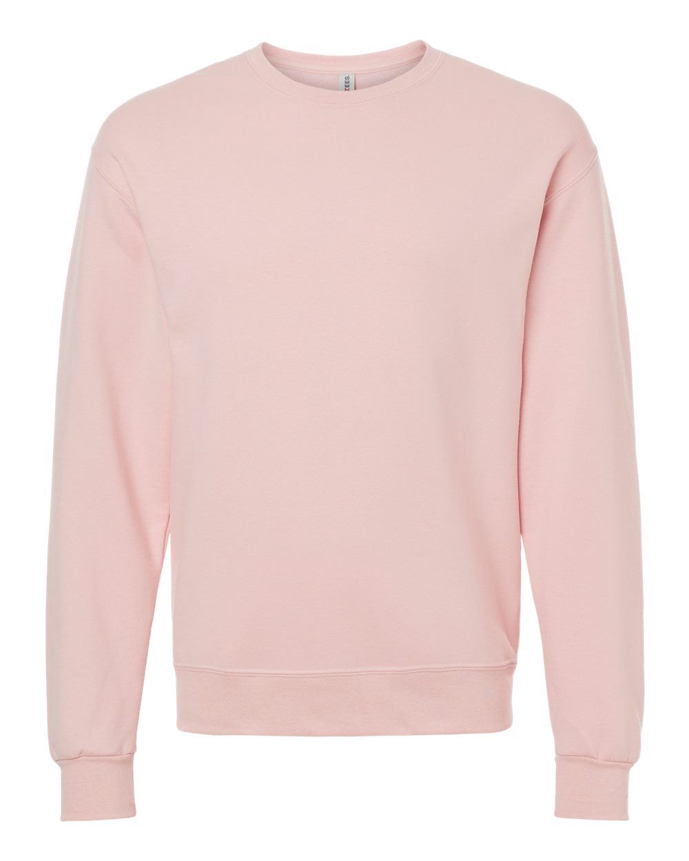 JERZEES Unisex Ultimate CVC Crewneck Sweatshirt - IC48MR - IC48MRJ Blush Pink