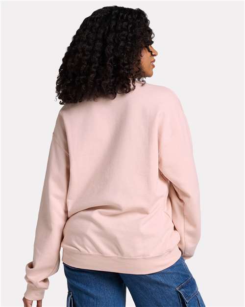 JERZEES Unisex Ultimate CVC Crewneck Sweatshirt - IC48MR - IC48MRJ Blush Pink