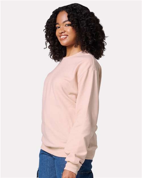 JERZEES Unisex Ultimate CVC Crewneck Sweatshirt - IC48MR - IC48MRJ Blush Pink