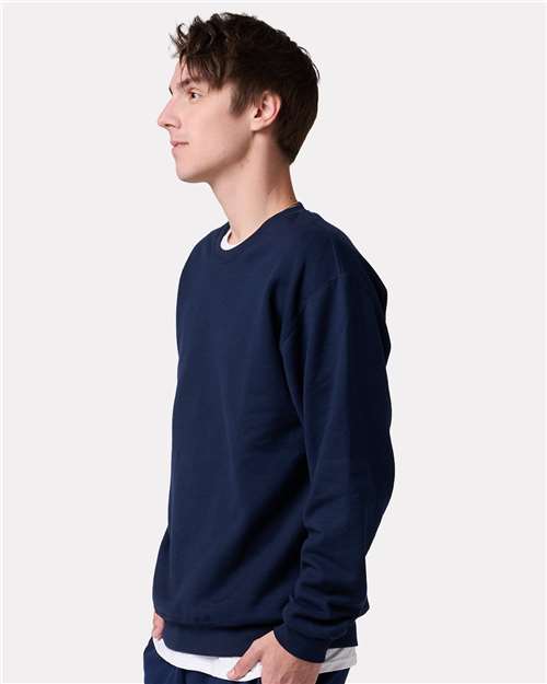 JERZEES Unisex Ultimate CVC Crewneck Sweatshirt - IC48MR - IC48MRJ J. Navy