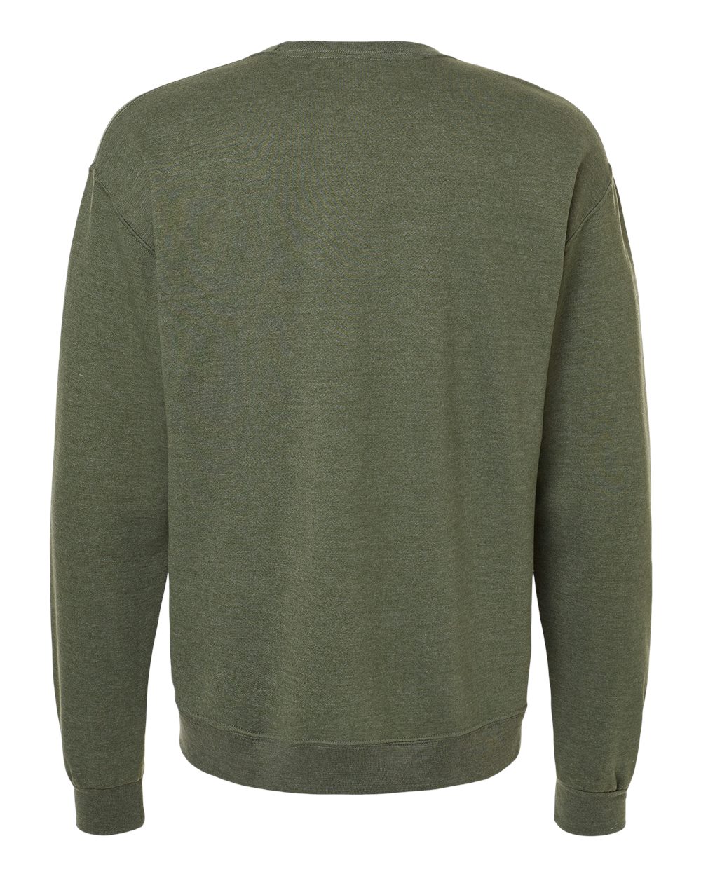 JERZEES Unisex Ultimate CVC Crewneck Sweatshirt - IC48MR - IC48MRJ Military Green Heather