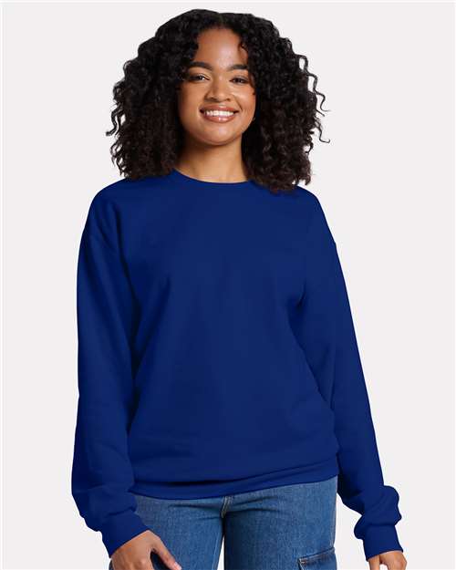 JERZEES Unisex Ultimate CVC Crewneck Sweatshirt - IC48MR - IC48MRJ Orchid