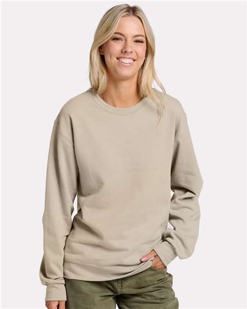 JERZEES Unisex Ultimate CVC Crewneck Sweatshirt - IC48MR - IC48MRJ Putty