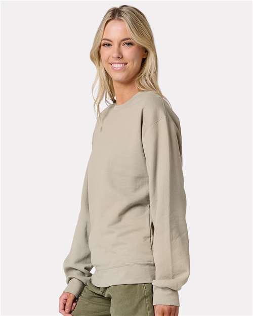 JERZEES Unisex Ultimate CVC Crewneck Sweatshirt - IC48MR - IC48MRJ Putty