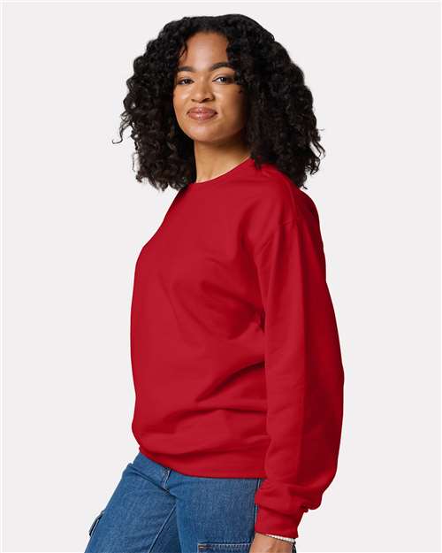 JERZEES Unisex Ultimate CVC Crewneck Sweatshirt - IC48MR - IC48MRJ True Red