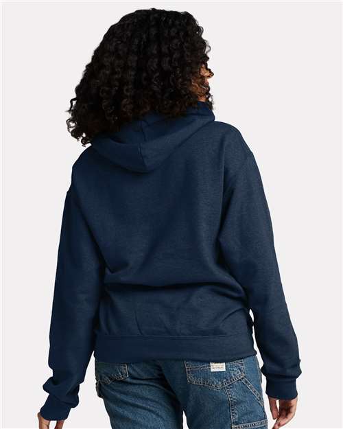 JERZEES Unisex Ultimate CVC Hooded Sweatshirt - IC49MR - IC49MRJ Indigo Heather