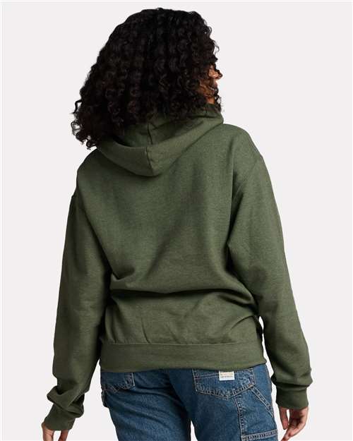 JERZEES Unisex Ultimate CVC Hooded Sweatshirt - IC49MR - IC49MRJ Military Green Heather