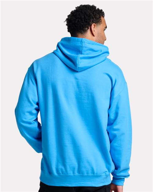 JERZEES Unisex Ultimate CVC Hooded Sweatshirt - IC49MR - IC49MRJ Soul Blue Heather