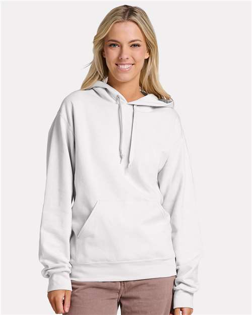 JERZEES Unisex Ultimate CVC Hooded Sweatshirt - IC49MR - IC49MRJ White