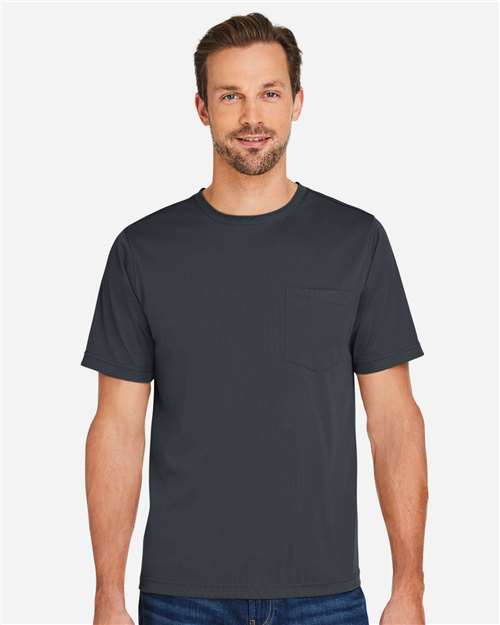 Harriton Unisex Charge Snag and Soil Protect T-Shirt - M118 Dark Charcoal