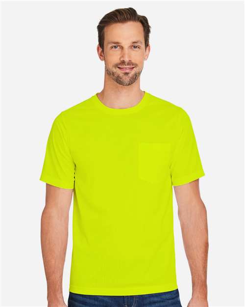 Harriton Unisex Charge Snag and Soil Protect T-Shirt - M118 Safety Yellow