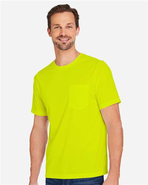 Harriton Unisex Charge Snag and Soil Protect T-Shirt - M118 Safety Yellow