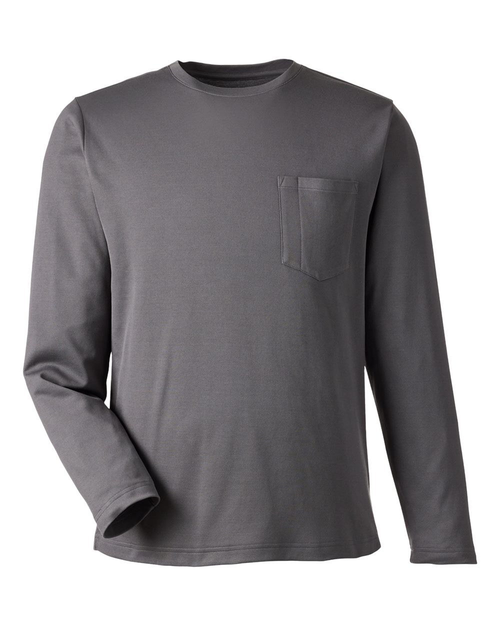 Harriton Unisex Charge Snag and Soil Protect Long Sleeve T-Shirt - M118L Dark Charcoal