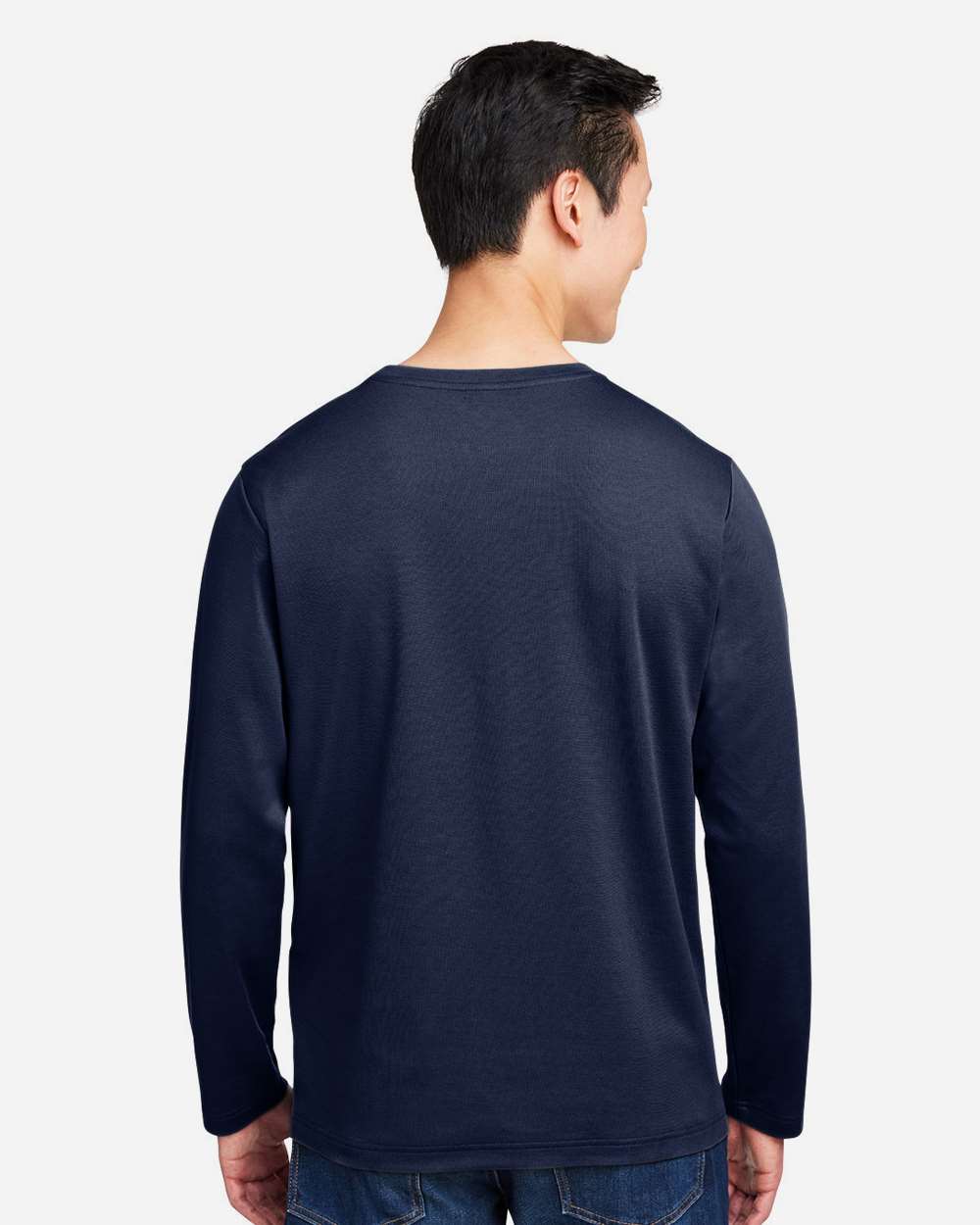 Harriton Unisex Charge Snag and Soil Protect Long Sleeve T-Shirt - M118L Dark Navy
