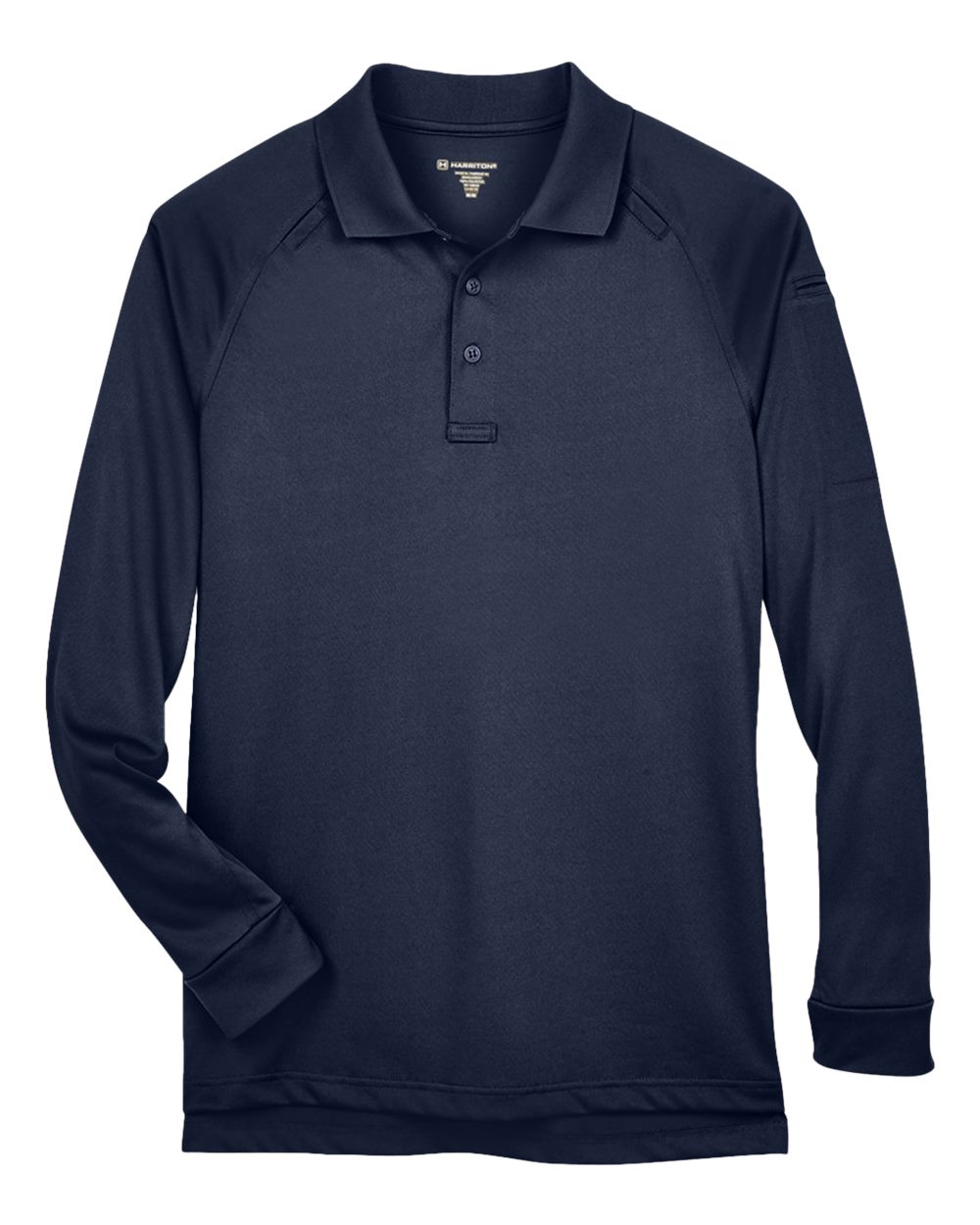 Harriton Men's Advantage Long Sleeve Tactical Polo - M211L Dark Navy