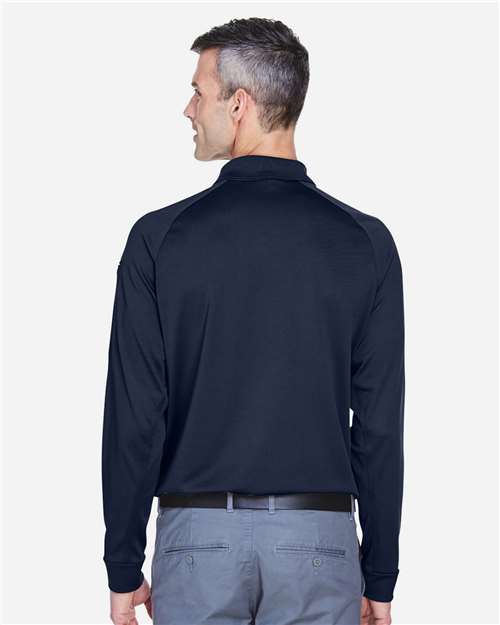 Harriton Men's Advantage Long Sleeve Tactical Polo - M211L Dark Navy