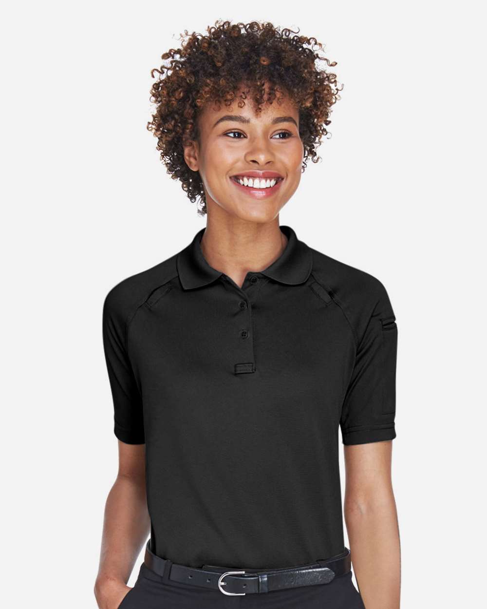 Harriton Women's Advantage Tactical Polo - M211W Black