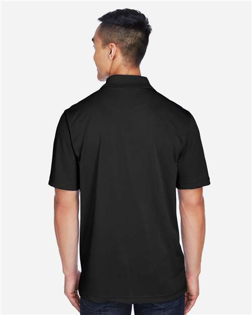 Harriton Men's Advantage Snag Protection Plus IL Snap Placket Polo - M345 Black