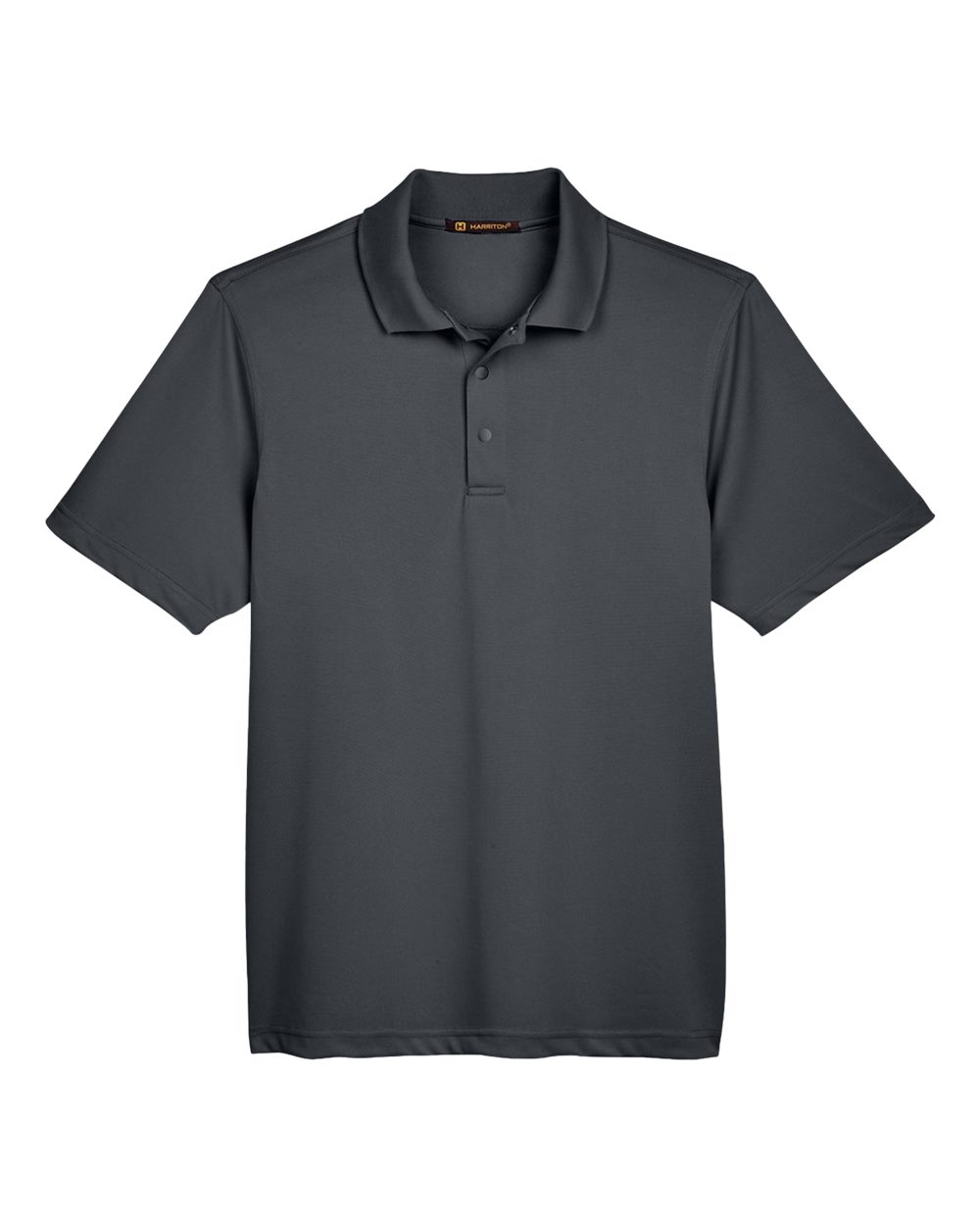 Harriton Men's Advantage Snag Protection Plus IL Snap Placket Polo - M345 Dark Charcoal