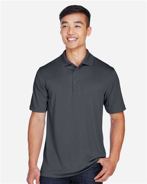 Harriton Men's Advantage Snag Protection Plus IL Snap Placket Polo - M345 Dark Charcoal