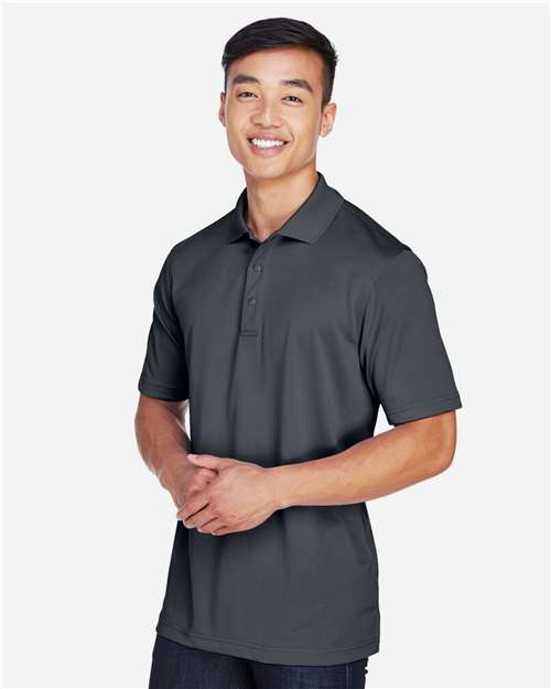 Harriton Men's Advantage Snag Protection Plus IL Snap Placket Polo - M345 Dark Charcoal