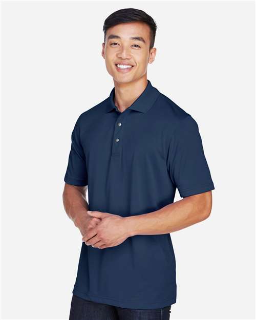 Harriton Men's Advantage Snag Protection Plus IL Snap Placket Polo - M345 Dark Navy