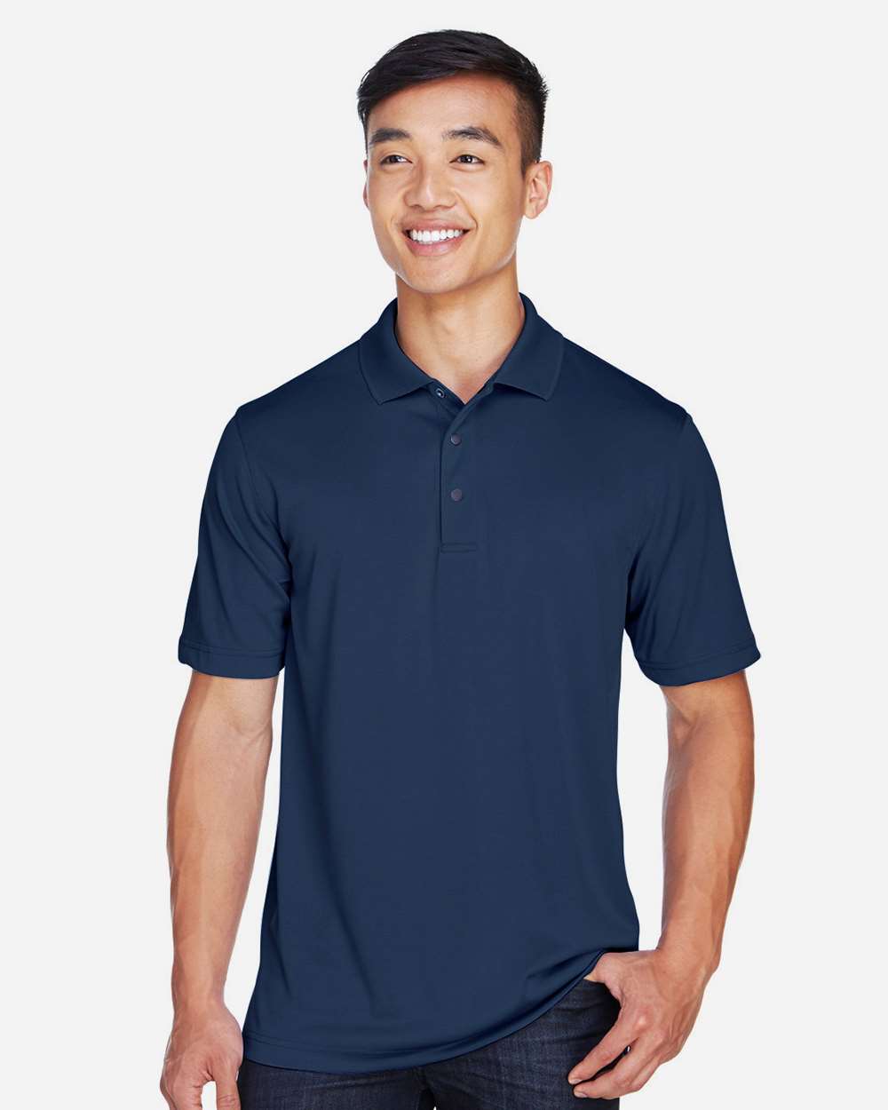 Harriton Men's Advantage Snag Protection Plus IL Snap Placket Polo - M345 Dark Navy