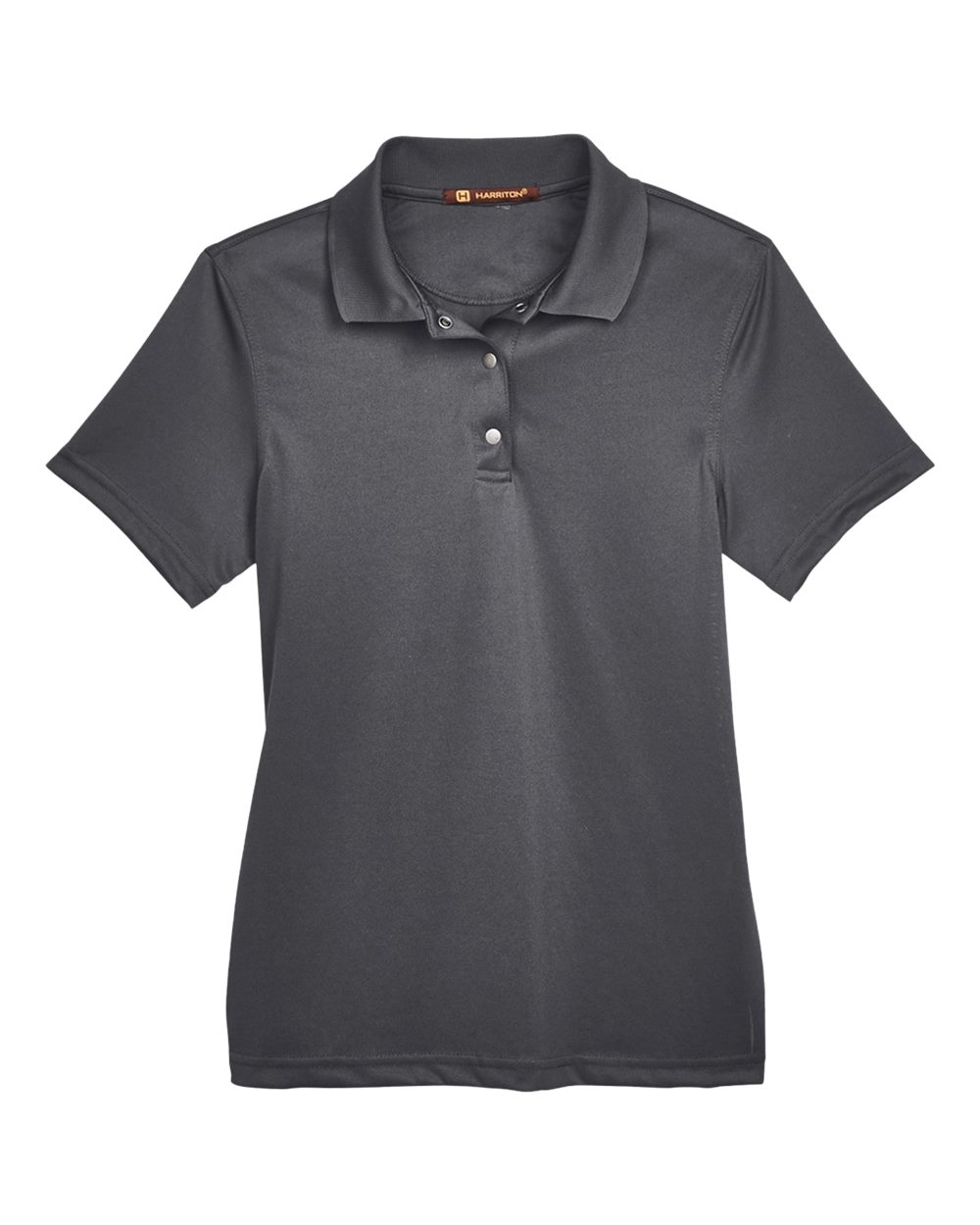 Harriton Women's Advantage Snag Protection Plus IL Snap Placket Polo - M345W Dark Charcoal