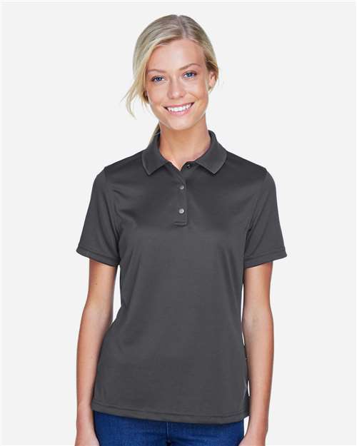 Harriton Women's Advantage Snag Protection Plus IL Snap Placket Polo - M345W Dark Charcoal
