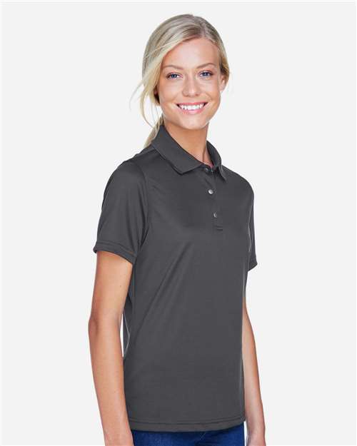 Harriton Women's Advantage Snag Protection Plus IL Snap Placket Polo - M345W Dark Charcoal