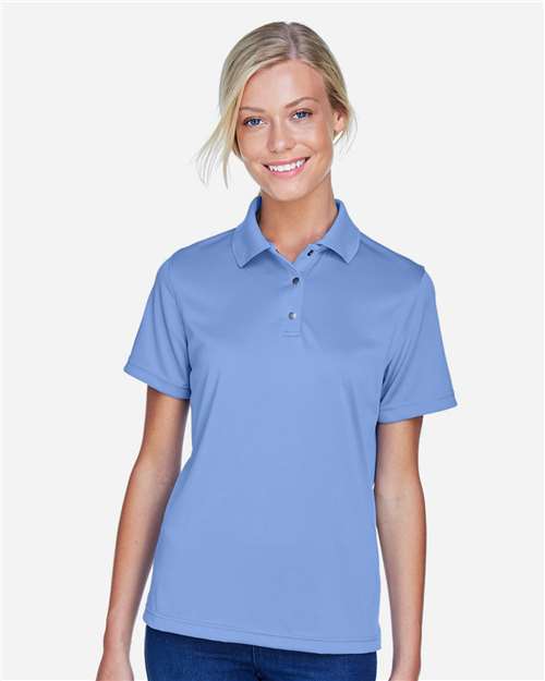 Harriton Women's Advantage Snag Protection Plus IL Snap Placket Polo - M345W Industry Blue
