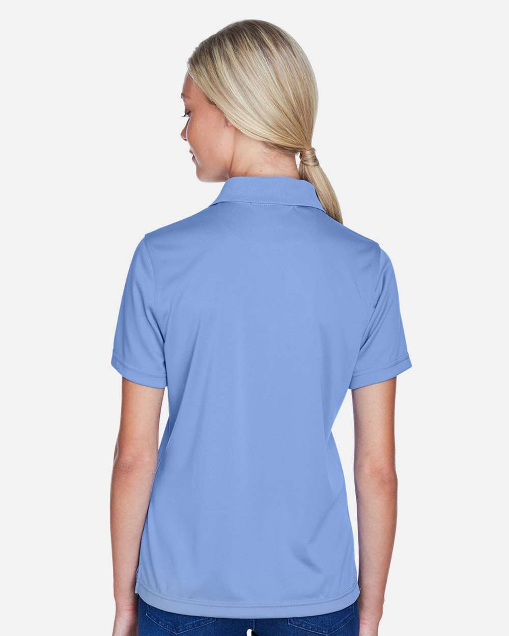 Harriton Women's Advantage Snag Protection Plus IL Snap Placket Polo - M345W Industry Blue