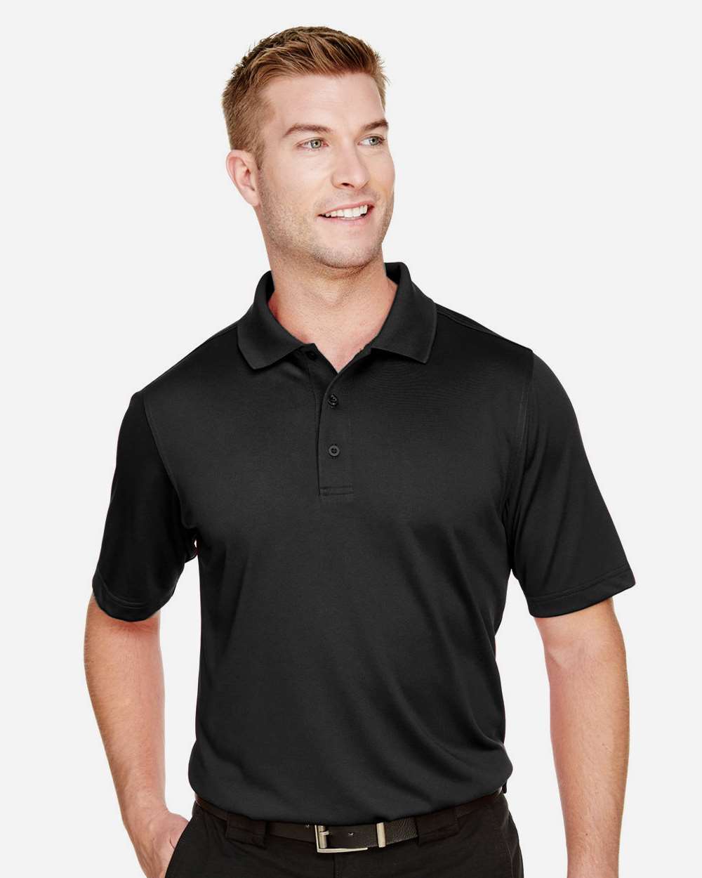Harriton Men's Advantage Snag Protection Plus Polo - M348 Black