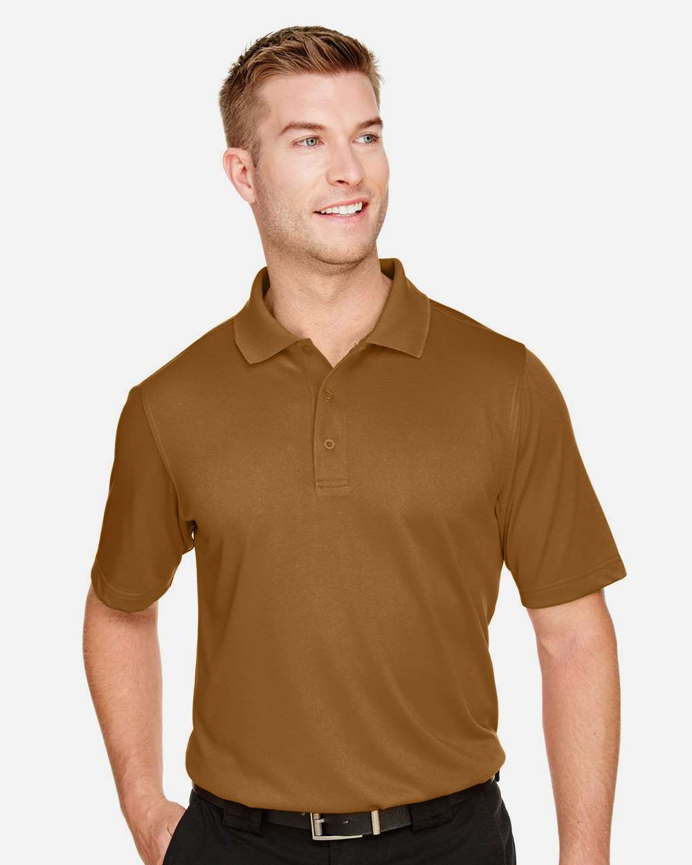 Harriton Men's Advantage Snag Protection Plus Polo - M348 Duck Brown