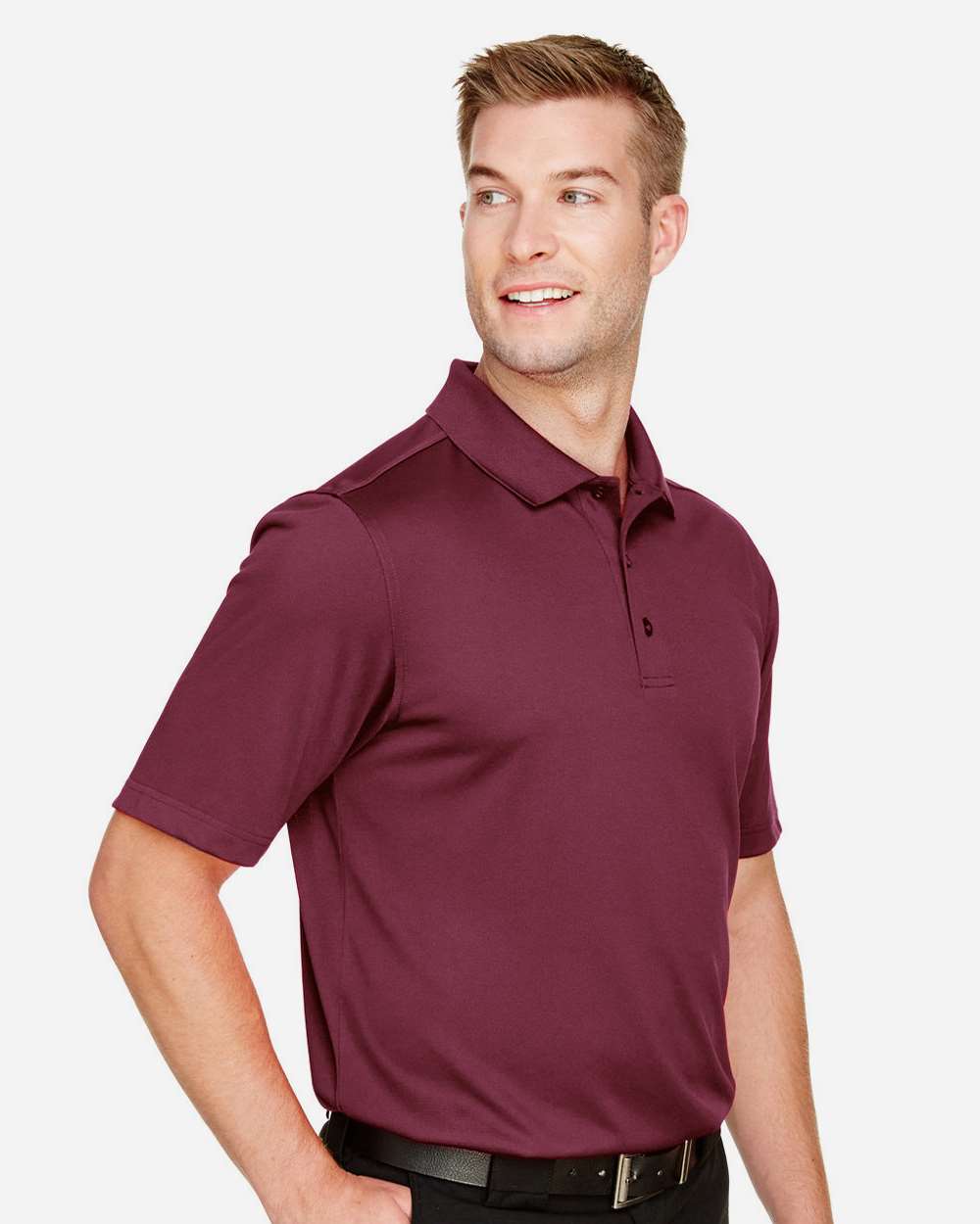Harriton Men's Advantage Snag Protection Plus Polo - M348 Maroon