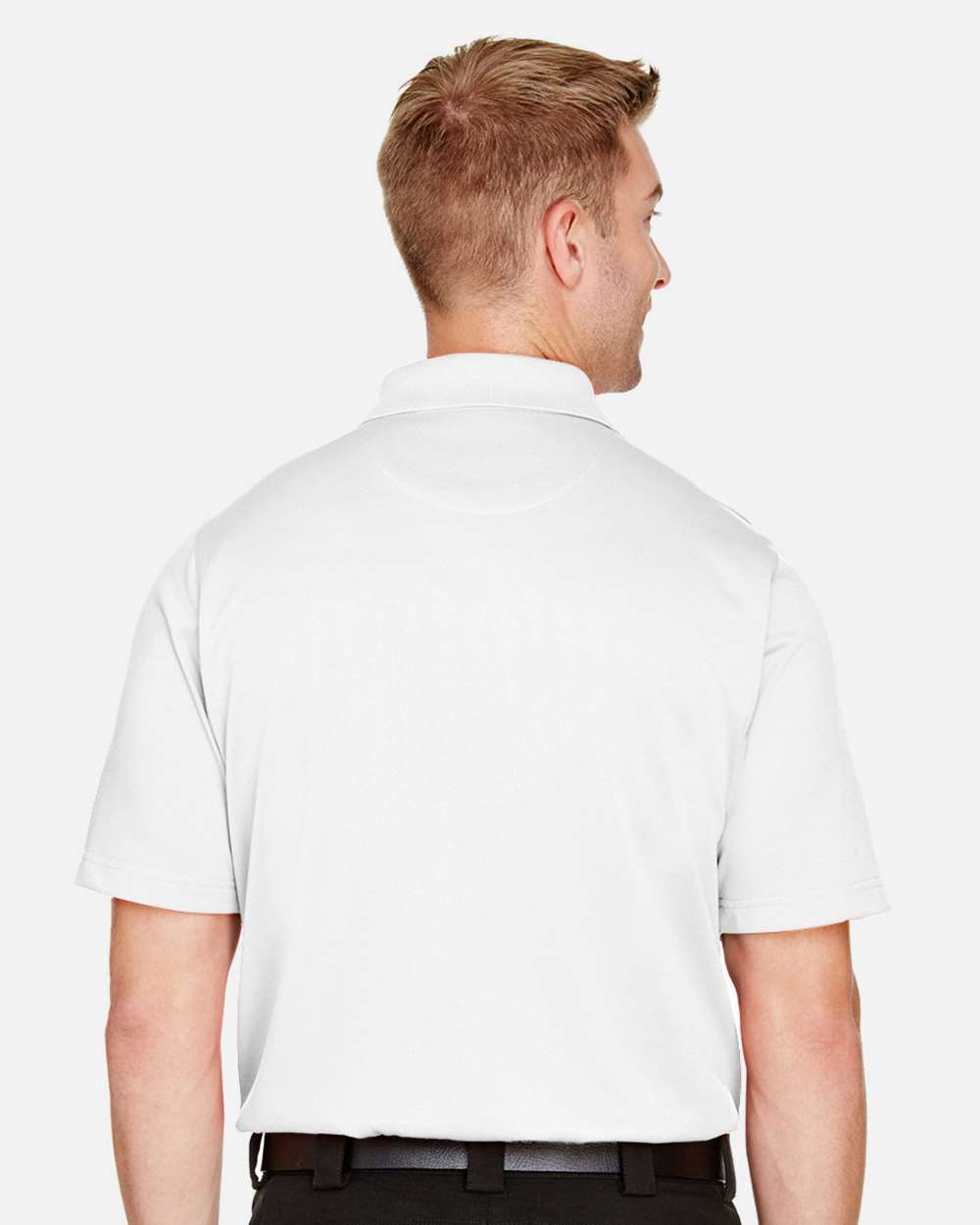Harriton Men's Advantage Snag Protection Plus Polo - M348 White