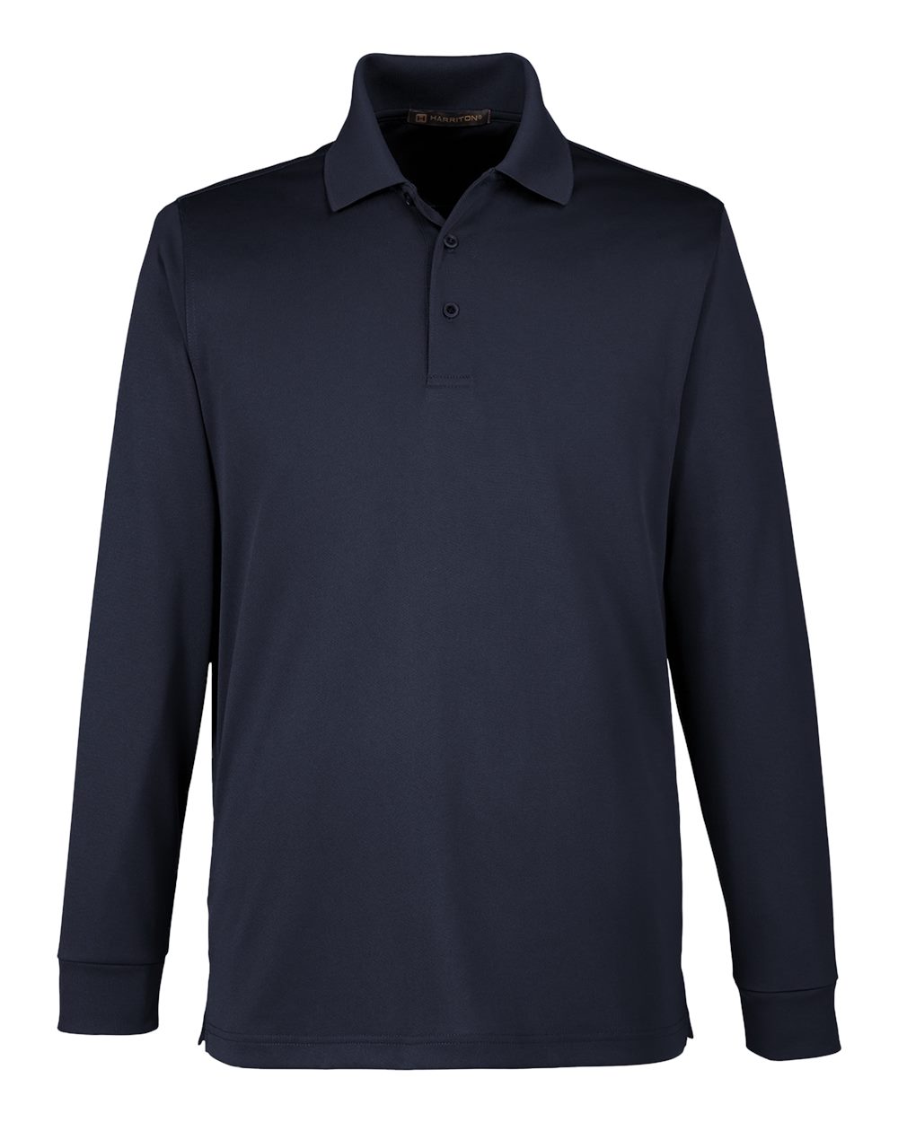 Harriton Men's Advantage Snag Protection Plus IL Long Sleeve Polo - M348L Dark Navy