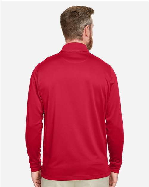 Harriton Men's Advantage Snag Protection Plus IL Long Sleeve Polo - M348L Red
