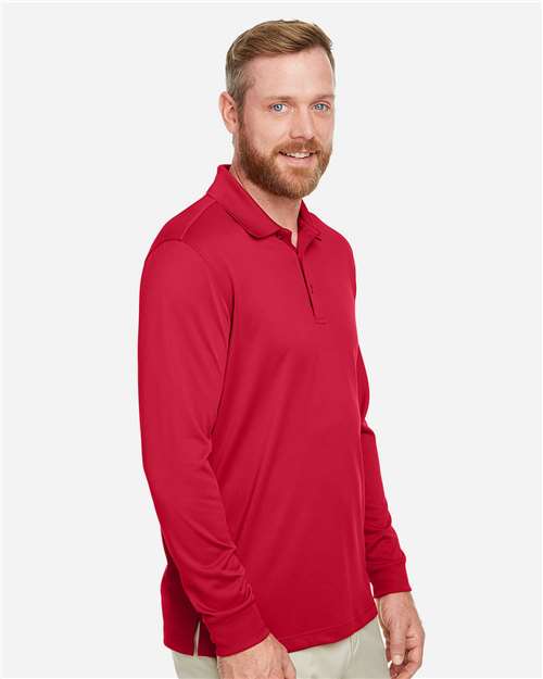 Harriton Men's Advantage Snag Protection Plus IL Long Sleeve Polo - M348L Red