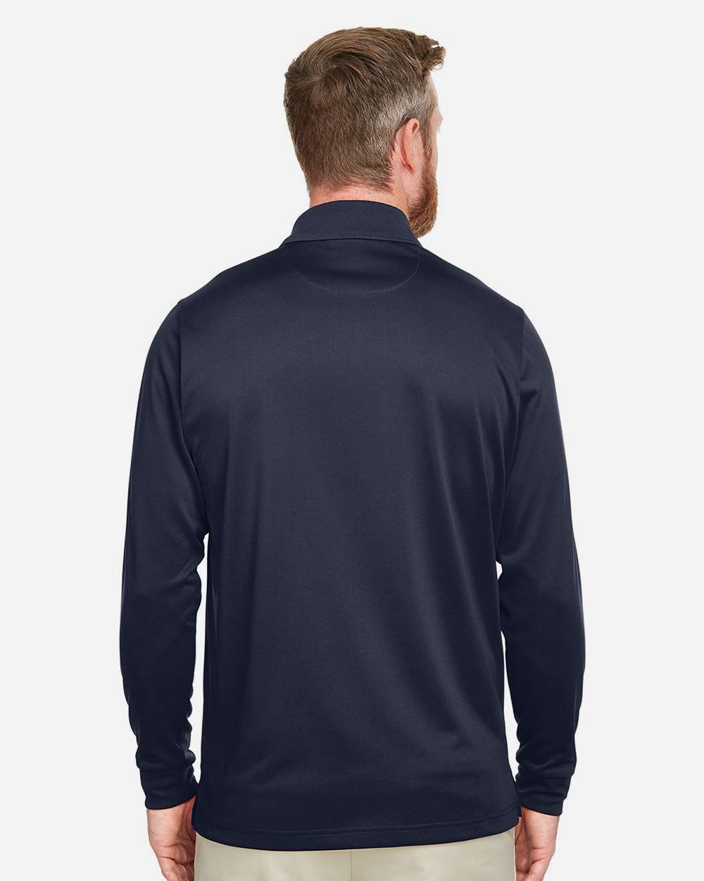 Harriton Men's Advantage Snag Protection Plus IL Long Sleeve Polo - M348L Dark Navy