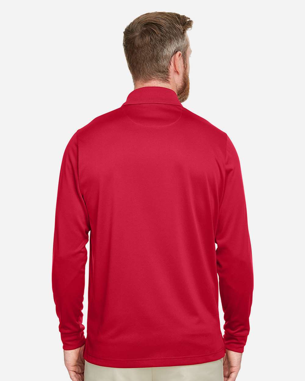 Harriton Men's Advantage Snag Protection Plus IL Long Sleeve Polo - M348L Red