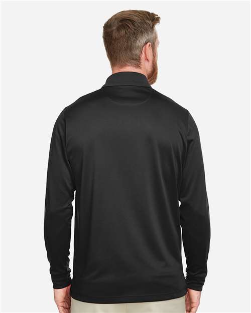 Harriton Men's Tall Advantage Long Sleeve Snag Protection Plus IL Polo - M348LT Black