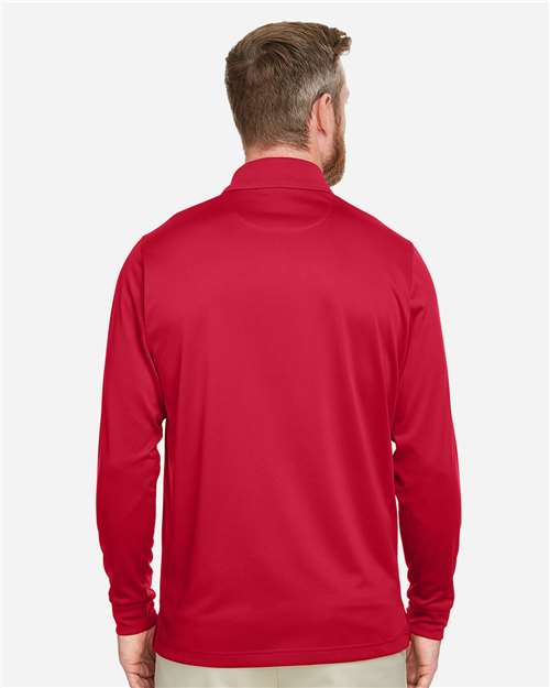 Harriton Men's Tall Advantage Long Sleeve Snag Protection Plus IL Polo - M348LT Red