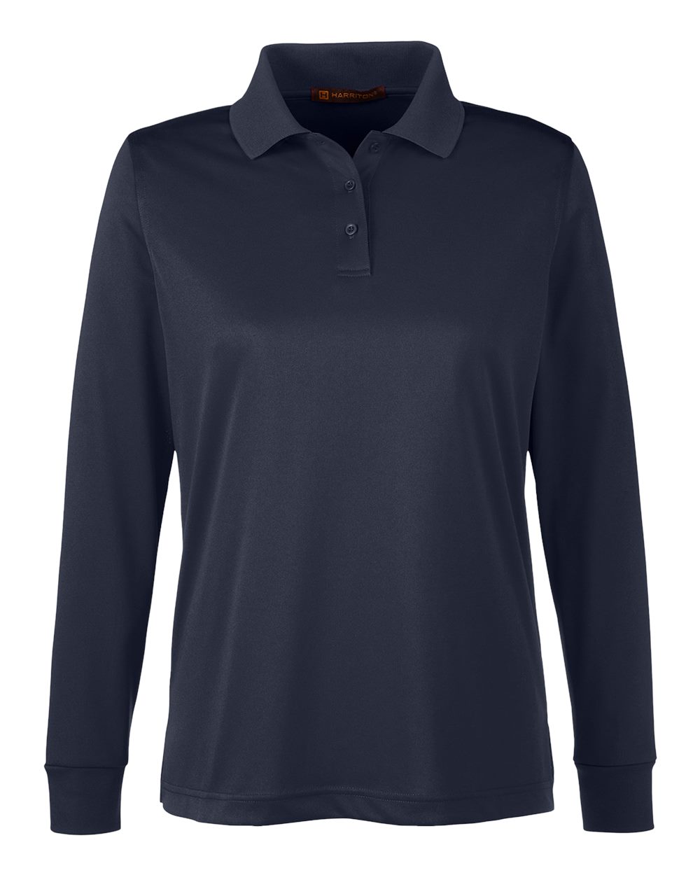 Harriton Women's Advantage Snag Protection Plus IL Long Sleeve Polo - M348LW Dark Navy