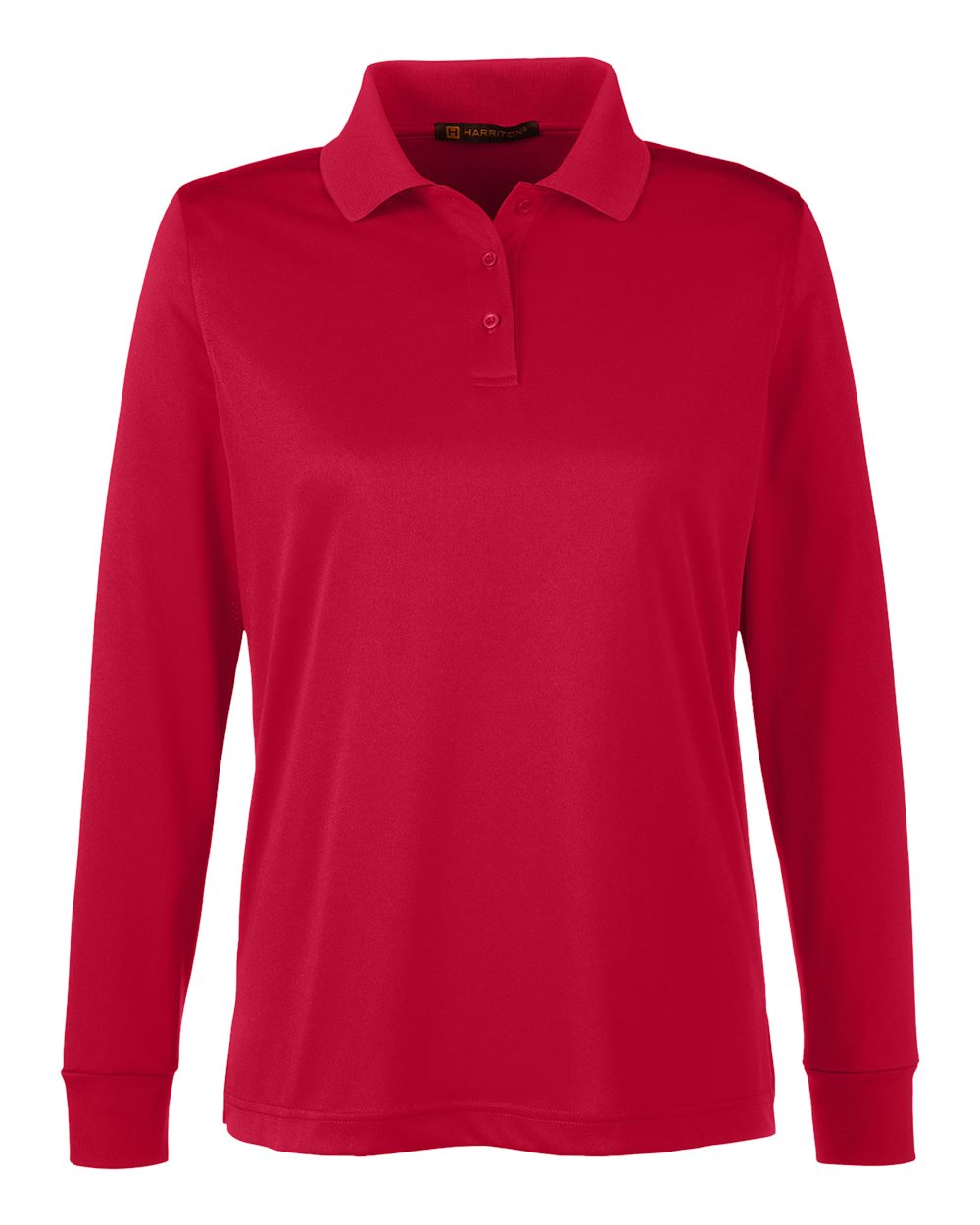 Harriton Women's Advantage Snag Protection Plus IL Long Sleeve Polo - M348LW Red